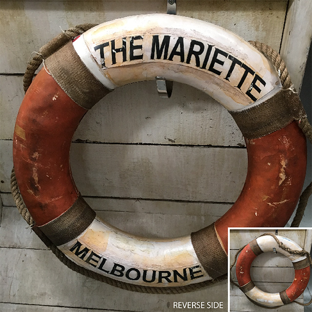 BUOY, Lifering - Aged Orange SS Mariette